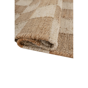 Alfombras de Yute y Cáñamo Nomadic Threads PDJT-482, Tejido Plano Color Marfil, Diseño de Patchwork, Rectangulares, para Pasillo, Sala de Estar y Dormitorio - Product Image 2