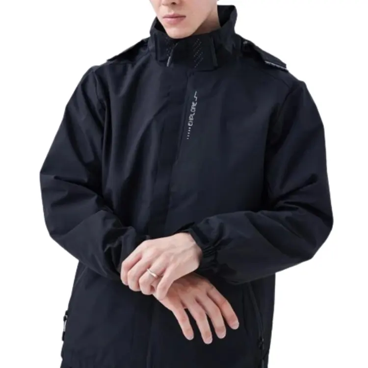 Windproof Jacket Custom Mens Hooded Pullover Windbreaker Lined Windbreaker Men Jackets Plus Size Jackets
