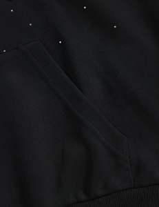 Sudadera con Capucha Brillante de Cristal de Imitación de Diamantes, Unisex, Estilo Urbano, Brillante, para Invierno, con Logotipo Personalizado, 100% Algodón, Ropa de Moda - Product Image 5