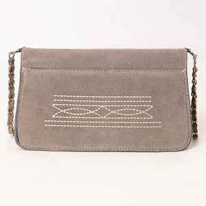 Bolso de cuero de ante de vaquera para mujer de calidad superior, bolso bandolera cosido para botas, bolso de cuero de vaca genuino - Product Image 5