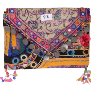 Indian Handmade Hand Embroidery Sling Purse Women Hand Bags Evening Bags <b>Clutch</b> Bag Purse for <b>Wedding</b> Christmas Party - Product Image 1