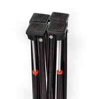 Support de jeu de carrom pliable en acier compact, réglable en hauteur pour une utilisation en intérieur et en extérieur, facile à assembler