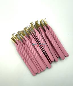 Meilleures pointes de fibres Pince à épiler professionnelle pour une adhérence parfaite aux cils Ne glisse jamais Même les cils de 0.03mm Coude à 90 degrés - Product Image 4