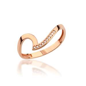 Anillo de Plata de Ley 925 con Circonita Cúbica Blanca y Baño de Oro Vermeil, Anillo de Moda para Mujer, Joyería Elegante al por Mayor - Product Image 6