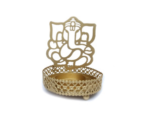 Vàng Kim Loại Máy Chiếu T Light Candle Holder Với <span class=keywords><strong>3D</strong></span> Sao Năm Cánh Chiếu Trên Tường Nhôm Trọng Lượng Nhẹ Kim Loại Candle Holder - Product Image 3