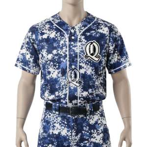 Wholesale Blue Digital Camo Baseball Uniform Durable Polyester Sublimated Sportswear for Men and Youth <b>Teams</b> - Product Image 4