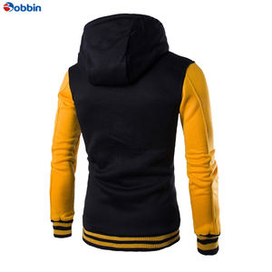 Chaqueta Universitaria de Béisbol Personalizada de Alta Calidad para Hombre, Chaqueta de Invierno con Capucha, Talla Grande, Tela de Lona, Nuevo Diseño - Product Image 2
