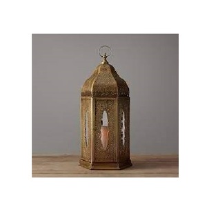 Nouveau design de lanterne légère en métal brillant lanternes marocaines personnalisables pour hôtels et restaurants fabriqués par l'Inde - Product Image 1