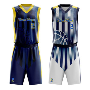 Uniforme de baloncesto de poliéster Dry-Fit Uniforme de baloncesto unisex de alta calidad personalizado reversible - Product Image 5