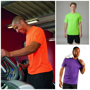 100% coton Gym T-Shirt séchage rapide Compression entraînement Tee pour hommes à manches courtes Polyester Spandex élasthanne Fit solide Logo Design - Product Image 4