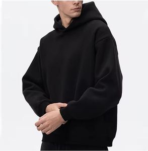 Sweat-shirt à capuche d'hiver 100 % coton imprimé numérique tendance, 410 grammes, délavé et vieilli, pour hommes, vente en gros - Product Image 2
