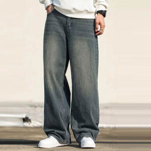 Factory Direct Selling Fashionable Men's Oversized Denim Pant Premium Quality Lightweight Summer Men Oversized Denim Pant - Product Image 3