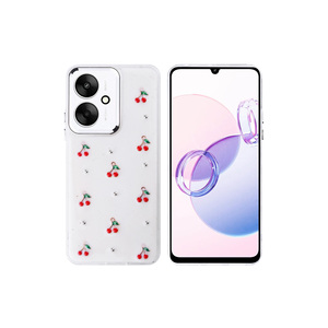 Coque en silicone transparente antichoc avec paillettes de luxe pour Xiaomi Poco C65 Série Polaire - Styles INS imprimés UV - Product Image 1