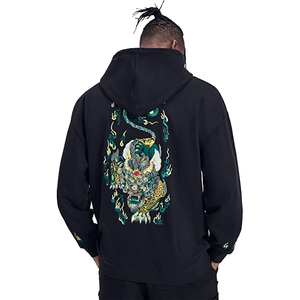 330GSM Sweat-shirt à capuche vierge personnalisé pour hommes Streetwear Sweats à capuche surdimensionnés pour couple - Product Image 5