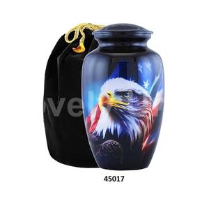 Urne de crémation de pêcheur pour les cendres humaines 1-200 pouces cubes urne de pêche au coucher du soleil pour les cendres adultes grande urne avec sac en velours gratuit - Product Image 3