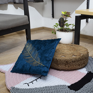 Alfombra de Diseño Hecha a Mano con Ganchillo |   Alfombra de Punto de Lujo |   Decoración Boho para el Hogar |   Alfombra de Textura Suave para Decoración de Sala de Estar - Product Image 4