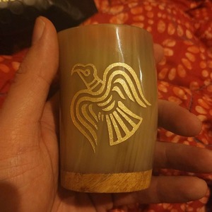 Eco Friendly Buffalo Horn Short Glass Drinking Horn Shot Glass Wholesale Horn Short Glass New - Product Image 1