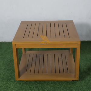 Mesa de centro con diseño elegante Marco de madera de teca Material Mesa auxiliar para muebles para el hogar y decoración de hoteles - Product Image 1