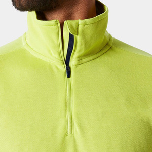 Sweat-shirt à col montant surdimensionné en polyester et élasthanne, uni, couleur unie, pour l'hiver et l'automne, vêtements décontractés pour hommes, OEM, faible MOQ - Product Image 5