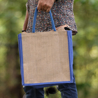 Sacs de courses pliables écologiques à prix abordable, motif pied-de-poule, taille moyenne, fermeture éclair, avec poignées, personnalisables