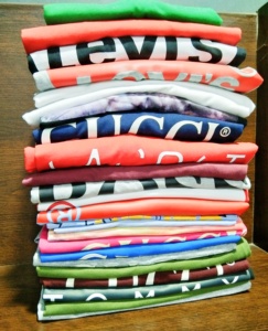 OEM เสื้อยืดแฟชั่นโชว์ไหล่ขนาดใหญ่สำหรับผู้ชายเสื้อยืดพิมพ์ลายแบบกำหนดเองทนทานพิมพ์ลายเองฤดูร้อน - Product Image 5