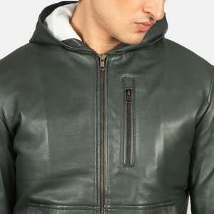 Veste en cuir authentique pour homme, en cuir de vache, hiver, toile, garantie, vente en gros, style moto et motard - Product Image 4