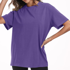 Camiseta de algodón de ajuste relajado para mujer-Ligera, cómoda y a la moda-Combina con cualquier aspecto - Product Image 1