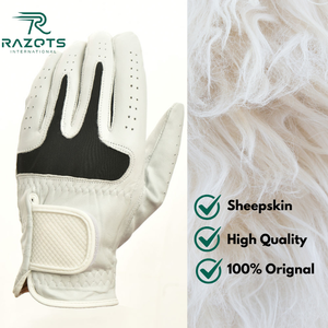 Guantes de golf para hombre de cuero genuino Cabretta personalizados de alta calidad con protección UV de alto agarre Manos deportivas OEM - Product Image 2
