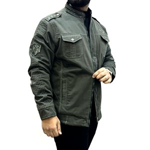 Wholesale <b>Men's</b> Plus Size Cotton <b>Jacket</b> Trendy Dark green Custom Embroidery Logo <b>Jacket</b> for <b>Men</b> Direct From India OEM <b>Men</b> <b>jacket</b> - Product Image 2