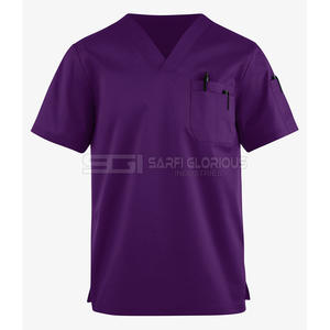 Uniforme Médico para Hombre, Nuevo, Económico, de Moda, Uniformes Médicos de Alta Calidad, Conjuntos de Uniformes Médicos con Cuello Alto y Manga Corta - Product Image 1