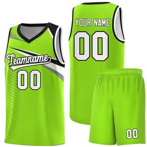 Conjunto de camiseta de baloncesto de secado rápido transpirable de alta calidad para hombre Ropa deportiva personalizada - Product Image 3