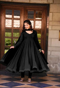 Dernière robe lourde en fausse georgette Anarkali par Fab Zone - Product Image 6