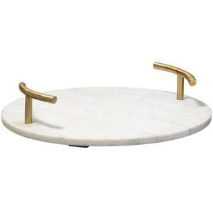 Plateau de service traditionnel en bois fait à la main avec poignées Plateau de service décoratif moderne pour le service de thé/café de mariage et de fête - Product Image 4