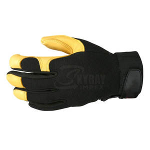 ถุงมือช่างหนังสังเคราะห์ทนต่อการสั่นสะเทือนถุงมือช่างจากปากีสถาน - Product Image 4