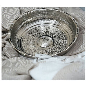 Bol de hammam en cuivre et chromé, bol traditionnel turc pour verser l'eau de hammam, provenant du meilleur fournisseur - Product Image 4