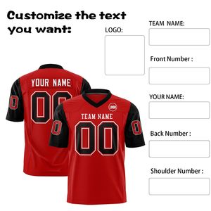 Camiseta de fútbol americano de alta calidad personalizada al por mayor, camiseta de fútbol transpirable de secado rápido, fabricada en Pakistán - Product Image 4