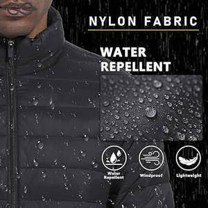 Veste matelassée légère pour hommes, manteau d'hiver chaud avec caractéristiques hydrofuges et coupe-vent, isolation ultime confort - Product Image 6