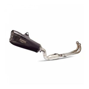 Système d'échappement complet Akrapovic noir pour Yamaha T-Max 530/560 2017-2019, silencieux en acier GT avec adaptateur de 51 mm - Product Image 1