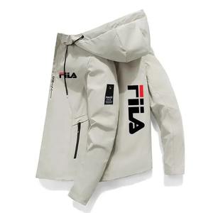 Nouveau printemps et automne marque hommes coupe-vent veste à glissière décontracté haute qualité à capuche Baseball veste Sports de plein air veste - Product Image 3