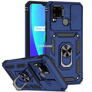 Lichicase nuovi arrivi Heavy Duty magnetico anello di metallo Stand Cover del telefono per <span class=keywords><strong>Realme</strong></span> <span class=keywords><strong>C11</strong></span> C20 C20A <span class=keywords><strong>custodia</strong></span> per cellulare - Product Image 4