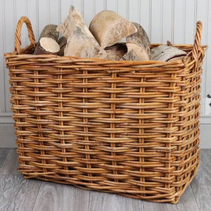 Organizador con Asas Laterales, Característica Sostenible, Calidad Premium, Cesta de Ratán Natural, Contenedores de Almacenamiento, Cesta para Ropa Sucia - Product Image 1