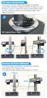 Mini machine de marquage laser à fibre de table compacte pour le marquage laser de précision sur métal, plastique et petites pièces