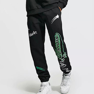 2025 logotipo personalizado acampanado Puff impresión apilada para hombre chándal Puff estampado chándal hombres - Product Image 5