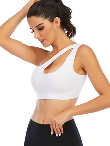 Soutien-gorge de sport à une épaule pour femme Soutien-gorge de plage sexy Soutien-gorge de sport sans couture à soutien moyen - Product Image 4