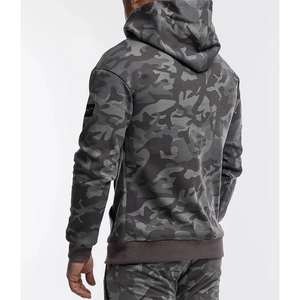 Bestex เสื้อมีฮู้ดผ้าคอตตอนเฟรนช์เทอร์รี่กำหนดเองสำหรับผู้ชายและผู้หญิงโอเวอร์ไซส์พิมพ์ลายพิมพ์พัฟแบบรูดซิปขึ้น - Product Image 1