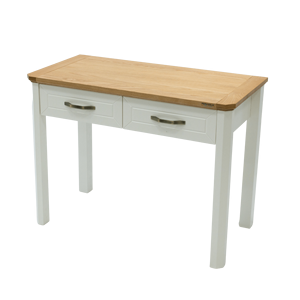 Table de toilette scandinave à 2 tiroirs en bois massif, mobilier de luxe pour chambre à coucher et salon, usage domestique - Product Image 3