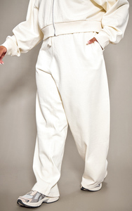 100% coton vente en gros sable 2 pièces OEM femmes premium sweat à capuche et pantalon de survêtement ensemble pleine longueur 2 pièces femmes ensemble survêtement ensemble - Product Image 2