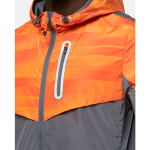 Venta al por mayor nuevo personalizado mangas completas nuevo estilo nylon poliéster rompevientos correr chándal para hombres cremallera con capucha rompevientos - Product Image 4