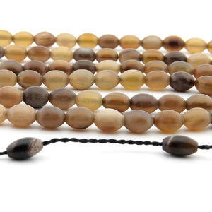Perles de Tasbih en corne naturelle de haute qualité pour la prière musulmane et la pratique spirituelle au meilleur prix - Product Image 1