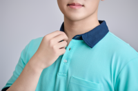 Tissu tricoté Lacoste standard court pour transfert thermique, 200 grammes, vierge, doux, respirant, anti-humidité, pour impression/broderie, couleur Aqua